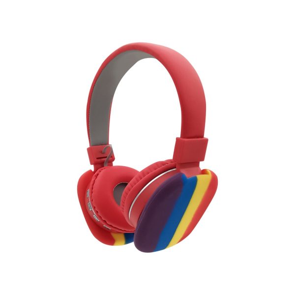 هدفون بلوتوثی طرح رنگین کمان مدل AH-806A