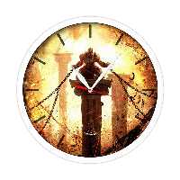 ساعت دیواری راویتا مدل گاد آف وار کد 3445 ساعت دیواری مدرن-ساعت دیواری کلاسیک