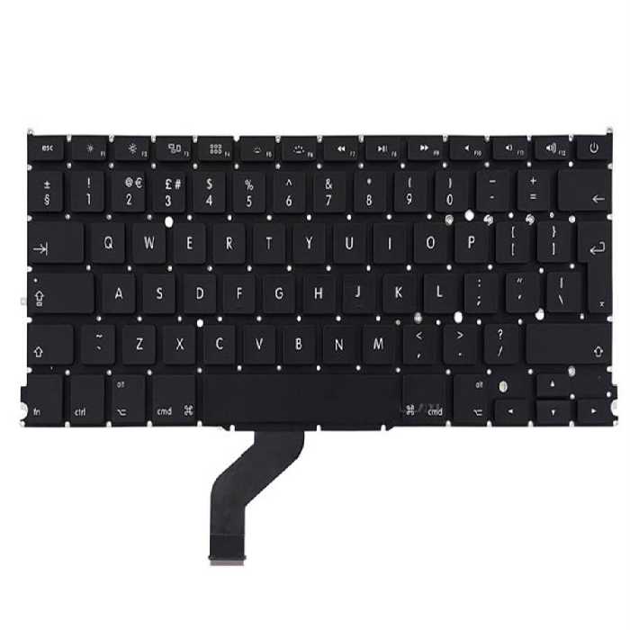 کیبورد لپ تاپ اپل MacBook Pro A1425 مشکی اینتر بزرگ