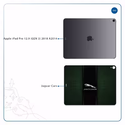 برچسب پوششی ماهوت مدل Jaguar Cars مناسب برای تبلت اپل iPad Pro 12.9 (GEN 3) 2018 A2014