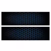 برچسب رکاب خودرو گراسیپا طرح Hexa مدل A03 بسته 2 عددی