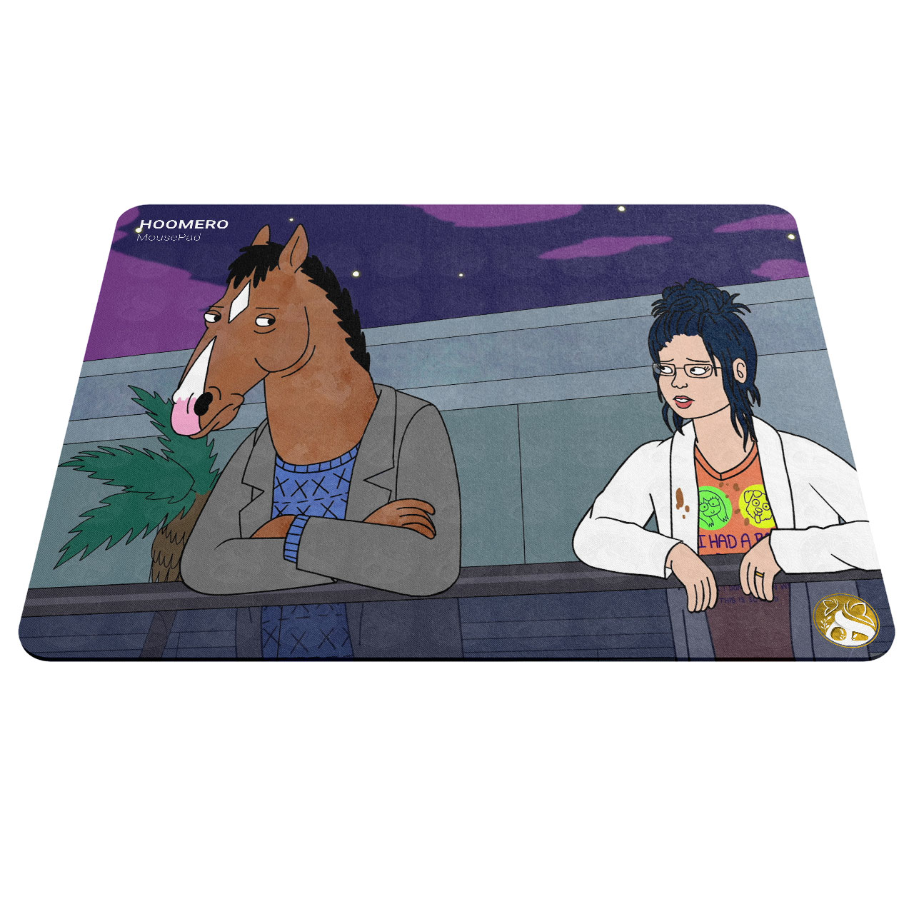 ماوس پد هومرو مدل A3191 طرح BoJack Horseman
