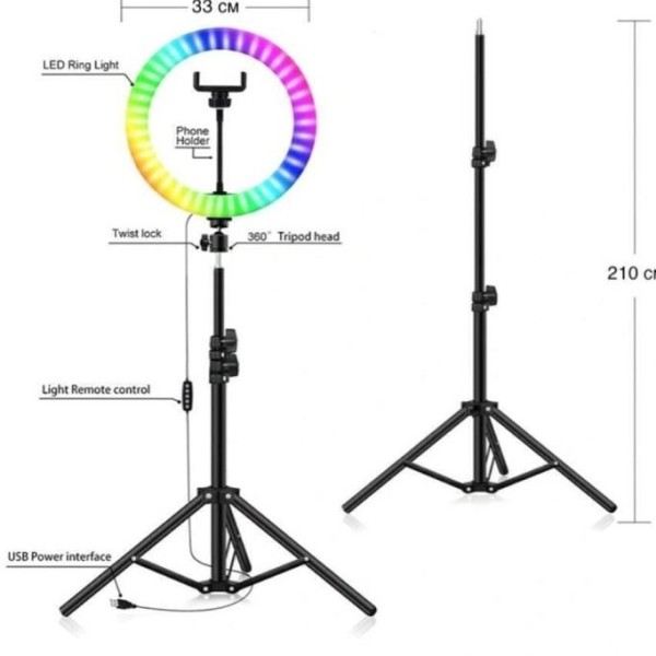 رینگ لایت مدل RGB LED MJ56