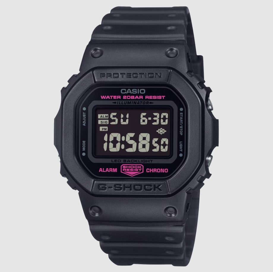 ارسال فوری   گارانتی اصلی شرکتی   ساعت مچی کاسیو مدل CASIO-DW-5600PK-1DR