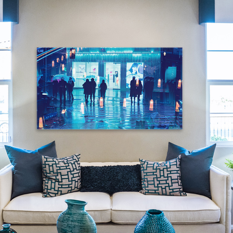 تابلو شاسی مدل گلیچ توکیو Tokyo Glitch کد C1-58 | دنیای قاب