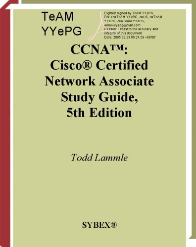 خرید و دانلود نسخه کامل کتاب CCNA: Cisco certified network associate study guide