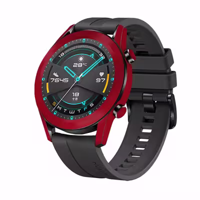 برچسب ماهوت طرح Matte-Warm-Red مناسب برای ساعت هوشمند هوآوی Watch GT2
