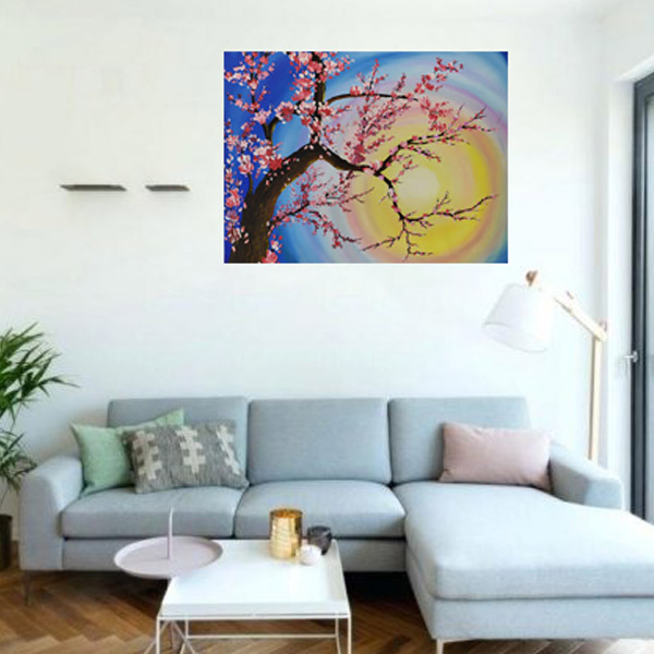 تابلو شاسی طرح شاخه بهاری کد 01