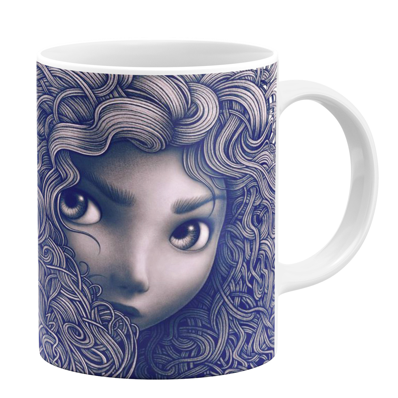 ماگ طرح دخترانه کد 10307