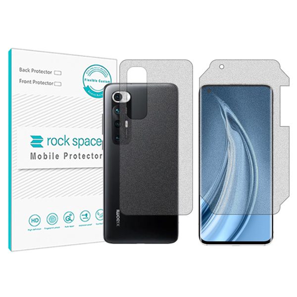 گلس صفحه نمایش و پشت گوشی شیائومی Mi 10S مدل نانو هیدروژل مات برند راک اسپیس کد MS