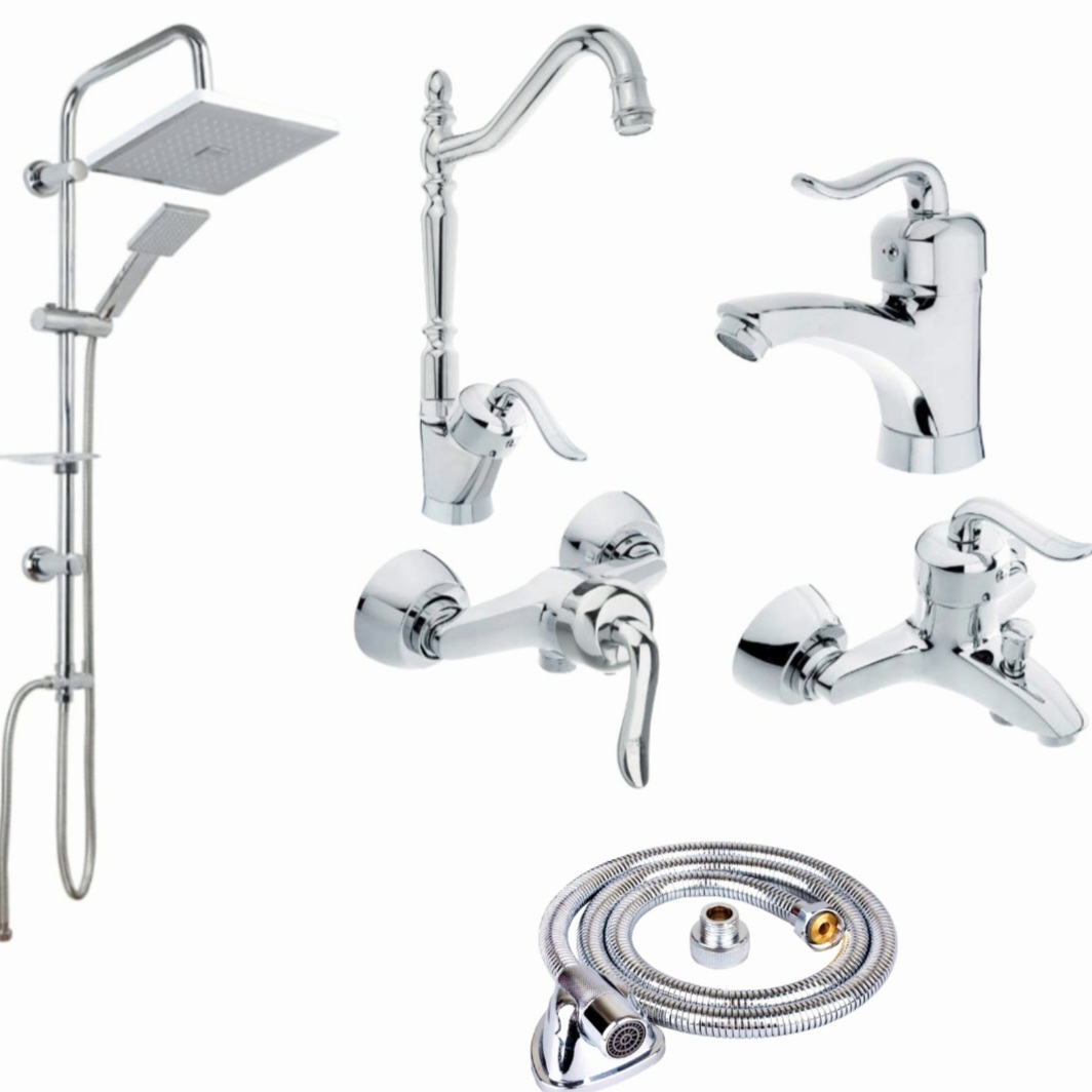 ست شیرآلات شیرالات  رز مدل بیزانس نایت مجموعه 6 عددی