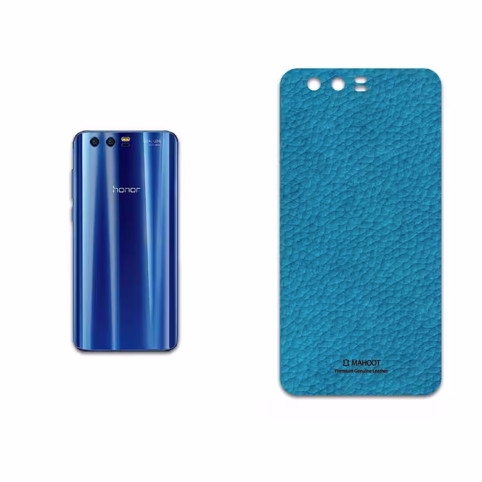 برچسب پوششی ماهوت مدل Blue-Leather مناسب برای گوشی موبایل آنر 9