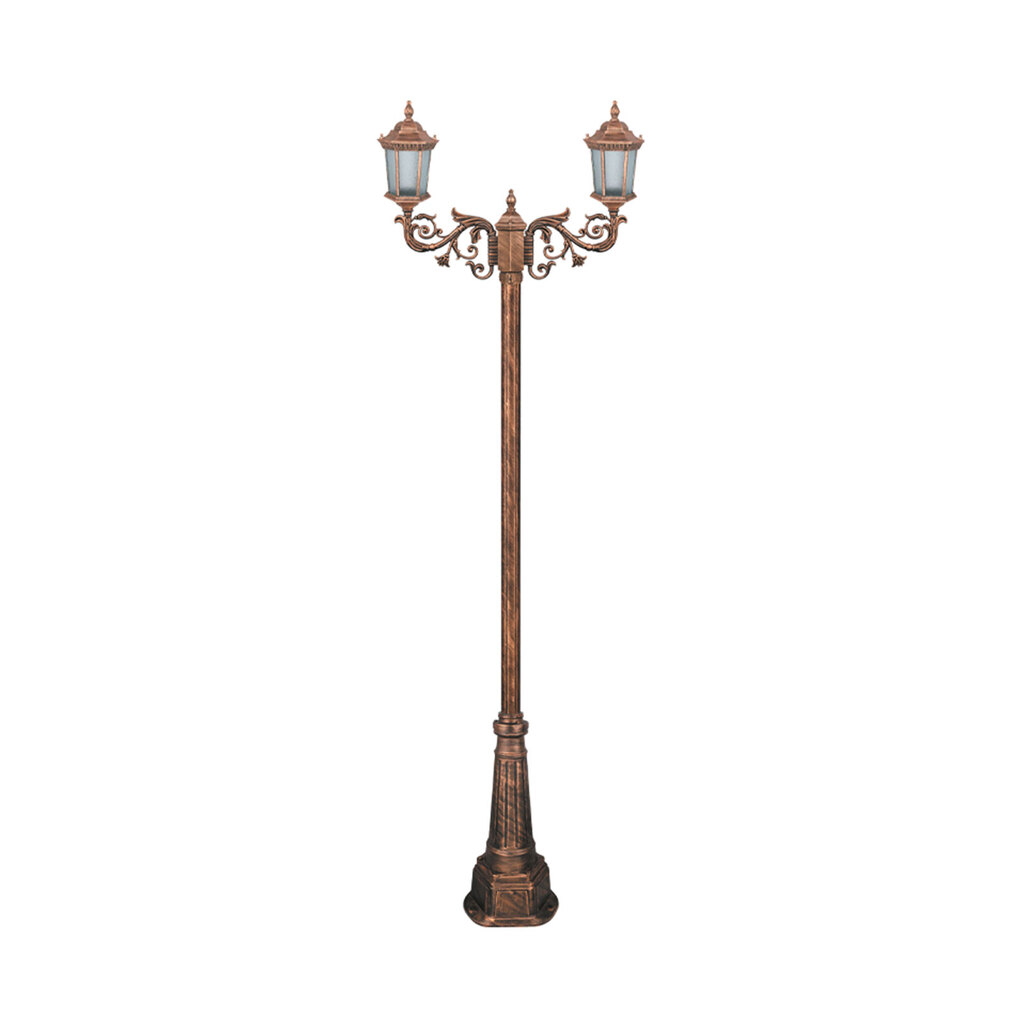 چراغ دوشاخه پارکی تکشیدفام مدل رابو کد 91215-16-7124