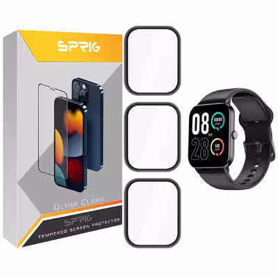 محافظ صفحه نمایش نانو اسپریگ مدل SPG مناسب برای ساعت هوشمند شیائومی QCY GTC بسته سه عددی