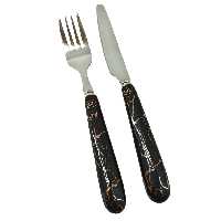 ست کارد و چنگال 12 پارچه ام جی اس مدل ماربل