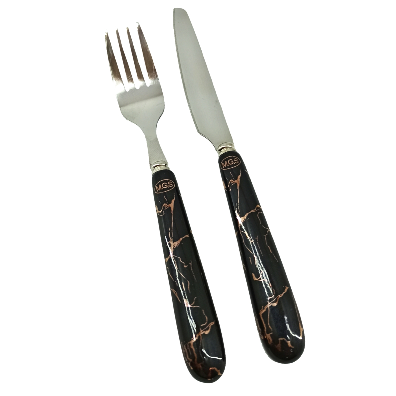 ست کارد و چنگال 12 پارچه ام جی اس مدل ماربل