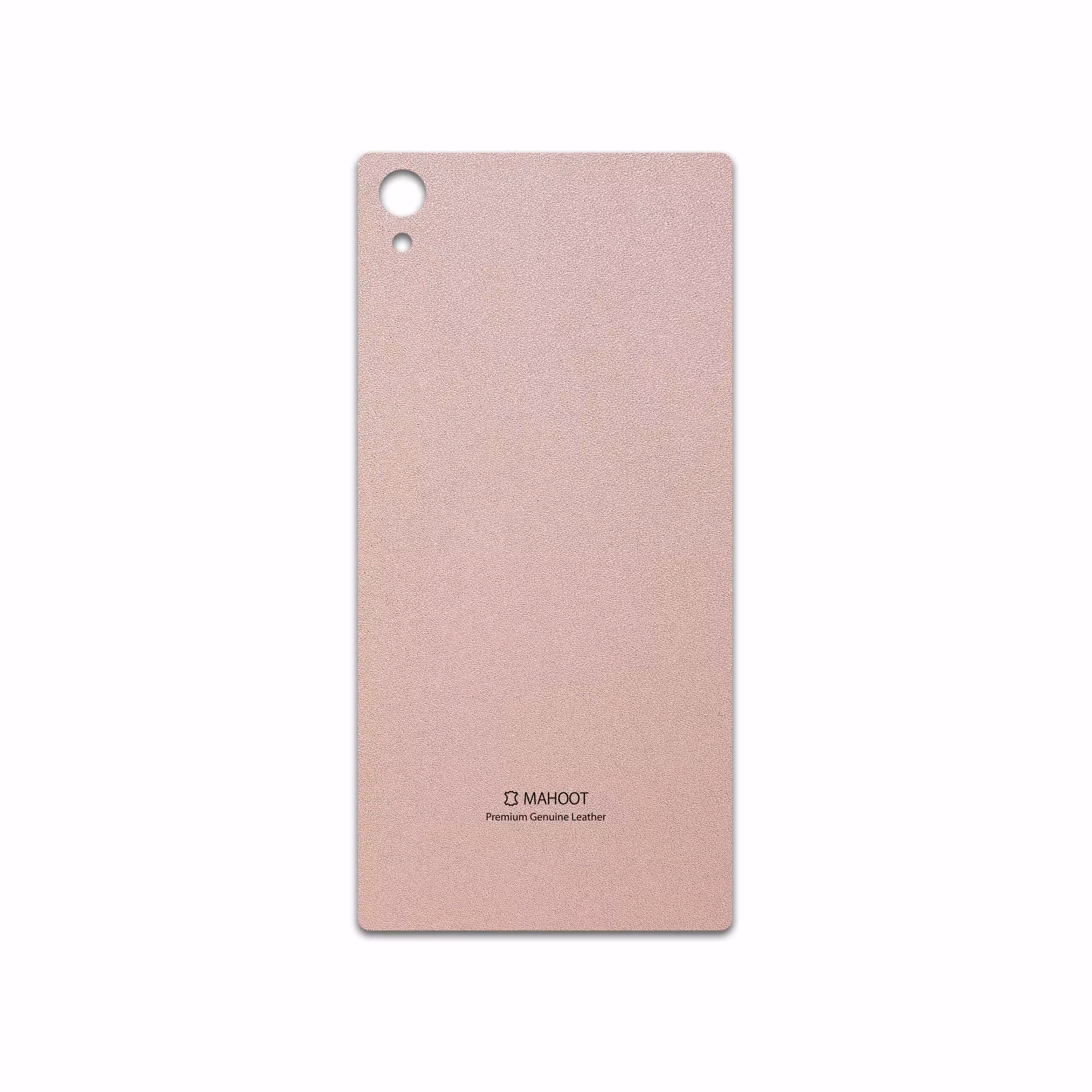 برچسب پوششی ماهوت مدل Rose Gold Leather مناسب برای گوشی موبایل سونی Xperia Z5 Premium