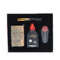 ست هدیه فندک و زیرسیگاری لایتر مدل حکاکی