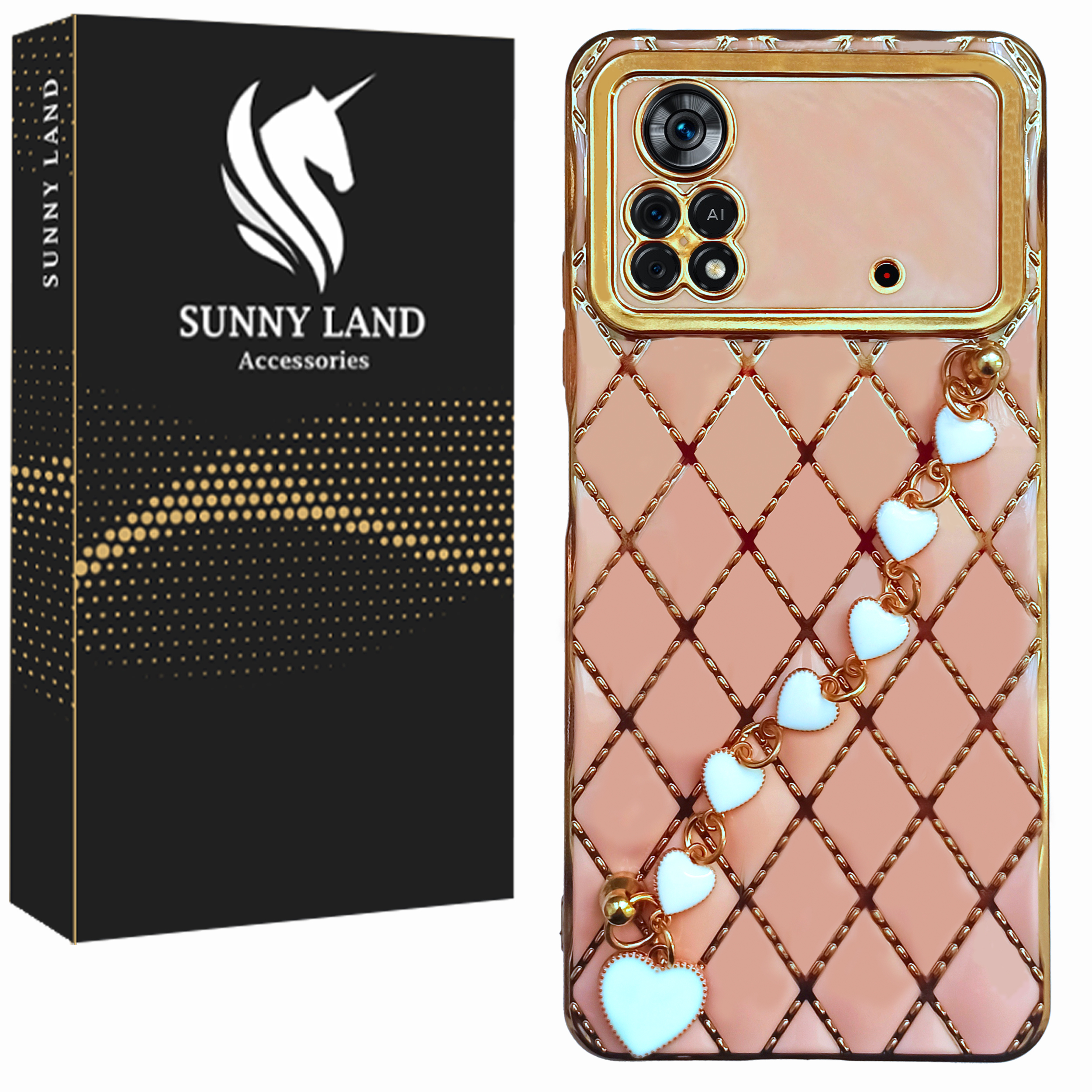 کاور سانی لند مدل Scarlett مناسب برای گوشی موبایل شیائومی Poco M4 Pro 4G به همراه بند