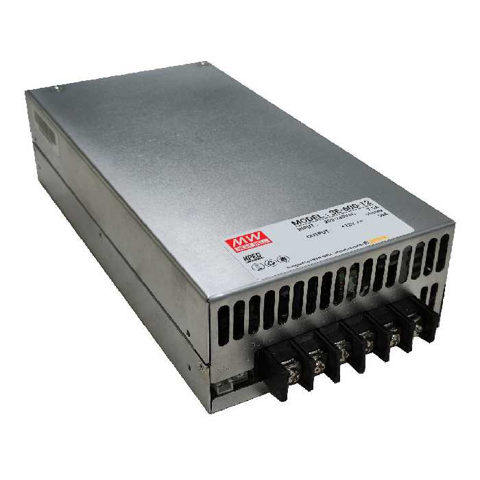  منبع تغذیه سوئیچینگ 12 ولت 50 آمپر مینول پاوران  مدل SE-600-12