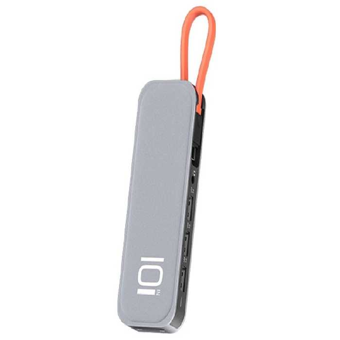 هاب چندکاره 10 پورت تایپ سی راک Rock TR01 Multifunctional Extension Hub Adapter