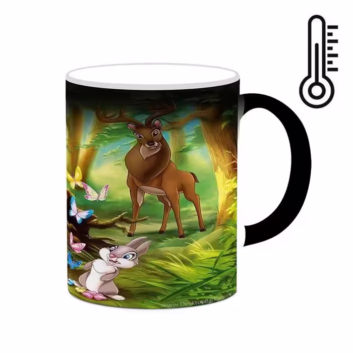 ماگ حرارتی کاکتی طرح کارتون Bambi مدل mgh22214