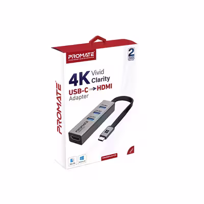 هاب 4 پورت USB-C پرومیت مدل MEDIAHUB-C3 