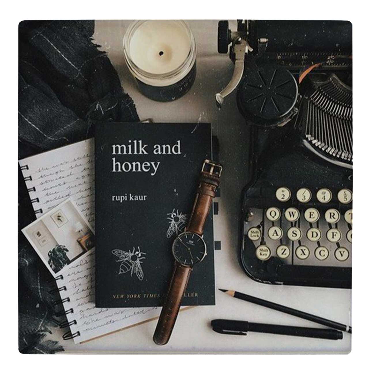 زیر لیوانی  طرح ماشین تحریر کد    5352890_3914