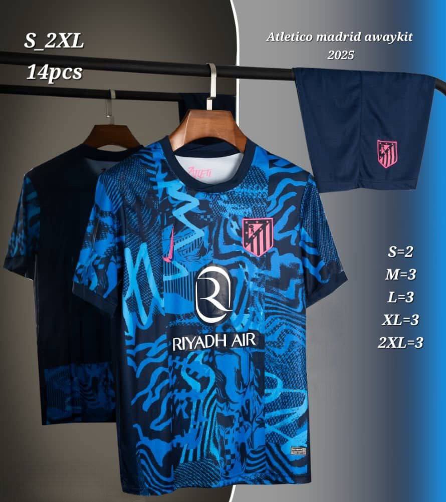 کیت دوم اتلتیکو مادرید فصل 2025-2024 (پیراهن شورت) ورژن هواداری