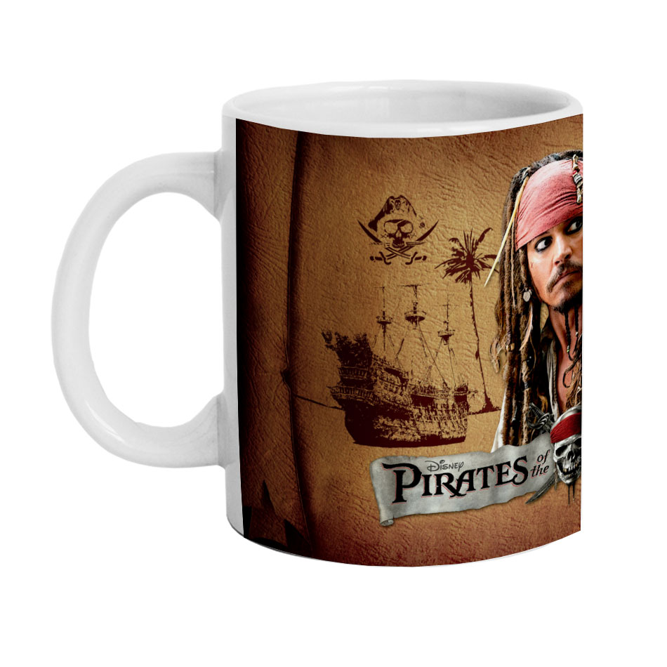 ماگ دارلی طرح دزدان دریایی کارائیب جانی دپ مدل MG1913