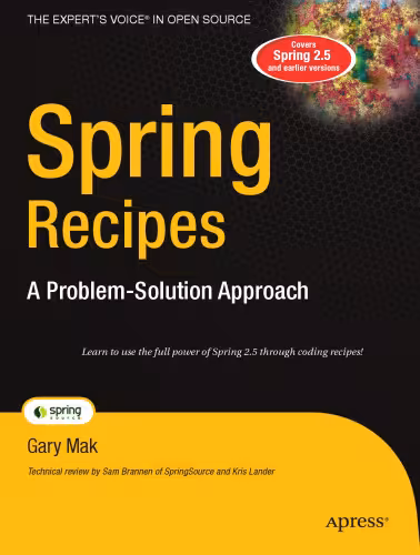 خرید و دانلود نسخه کامل کتاب Spring Recipes: A Problem-Solution Approach