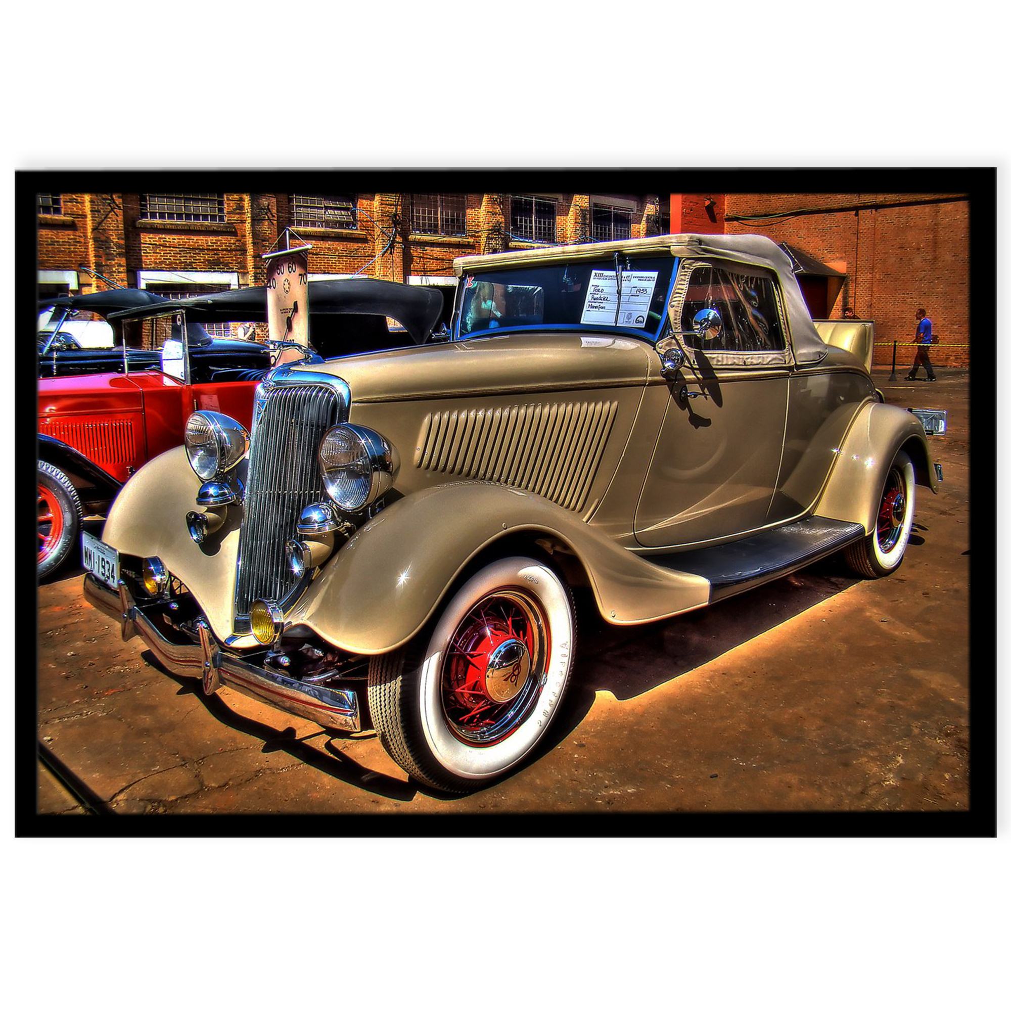 تابلو نوری بکلیت طرح ماشین قدیمی مدل B-4860