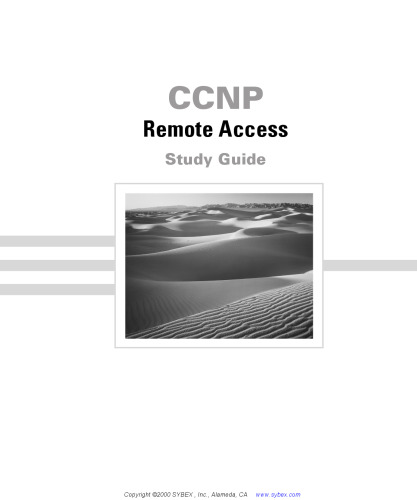 خرید و دانلود نسخه کامل کتاب CCNP remote access study guide