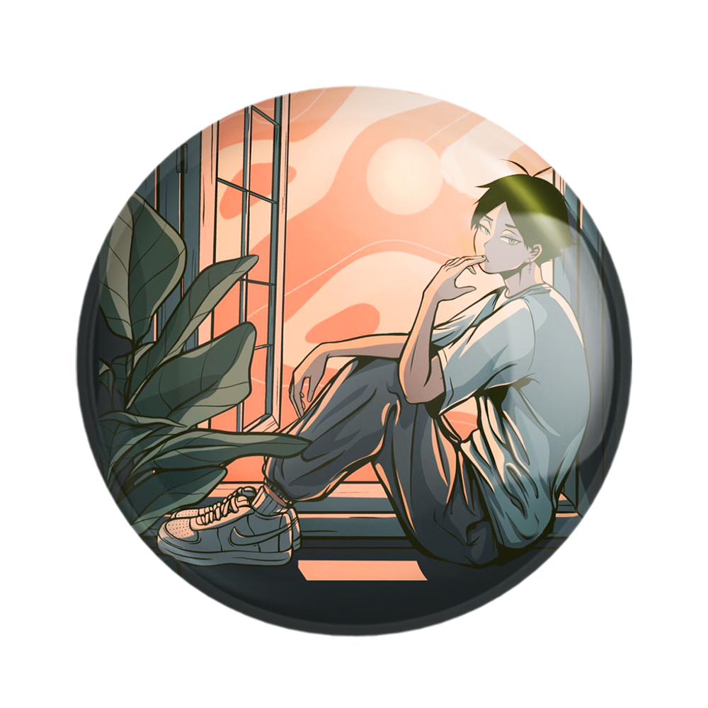 پیکسل خندالو مدل کاگیاما انیمه هایکیو کد 17767