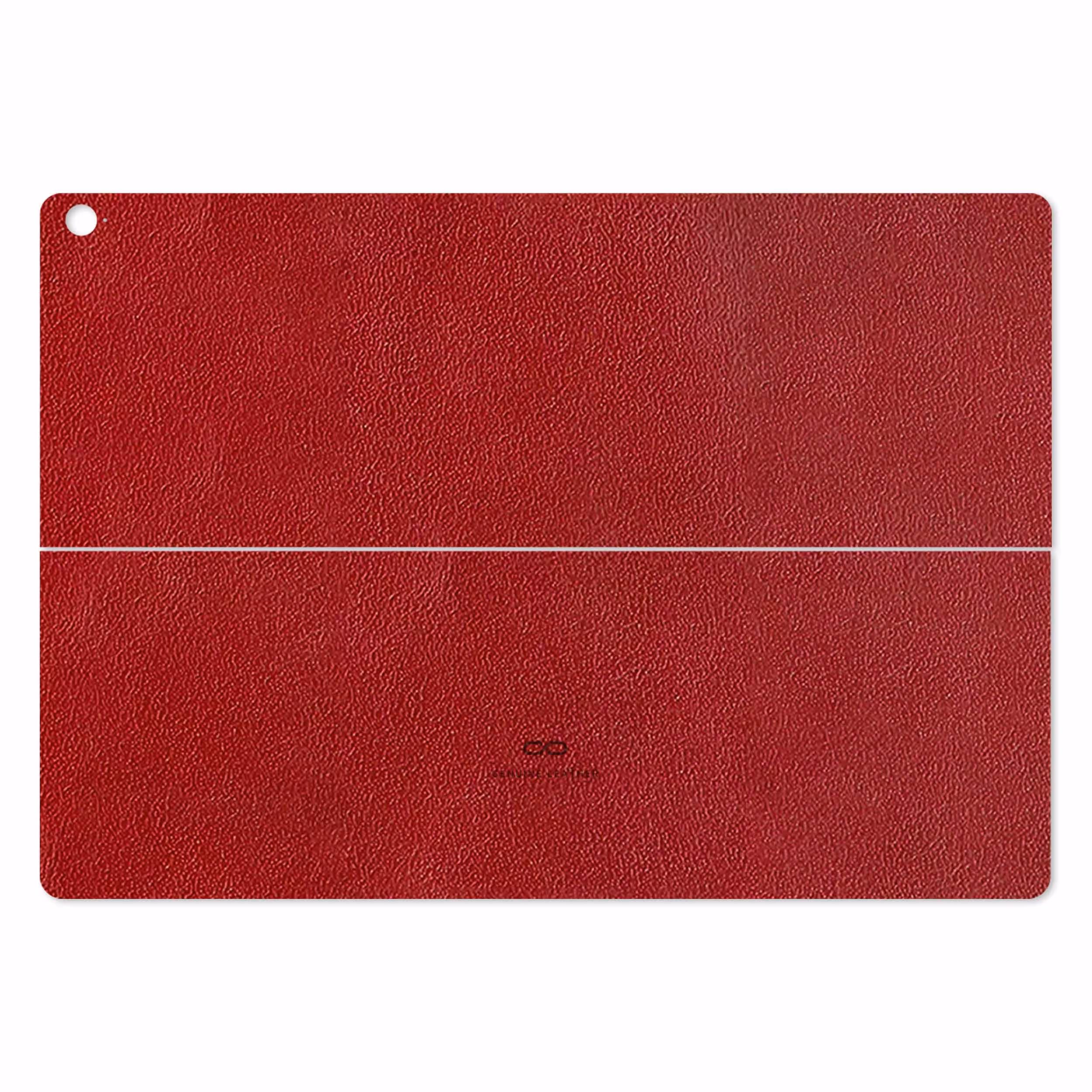 برچسب پوششی ماهوت مدل Red-Leather مناسب برای تبلت ایسوس Transformer 3 Pro 2016