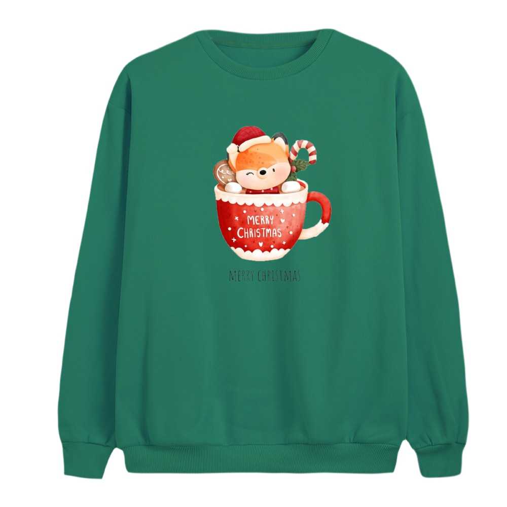 سویشرت زنانه مدل گوزن کریسمس کد 1