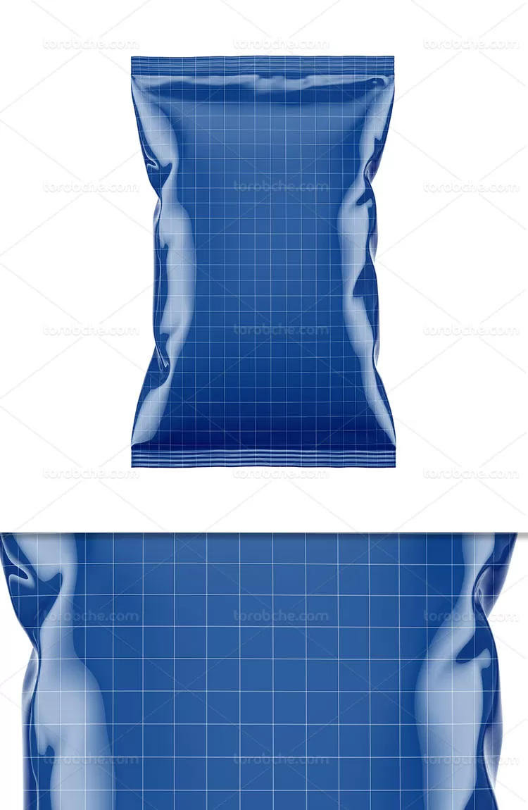 موکاپ بسته بندی فویلی | گرافیک با طعم تربچه