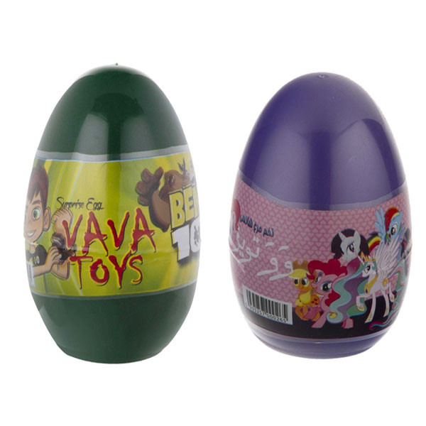 اسباب بازی شانسی وو تویز مدل تخم مرغی کد Twin S2-BT-PO مجموعه 2 عددی