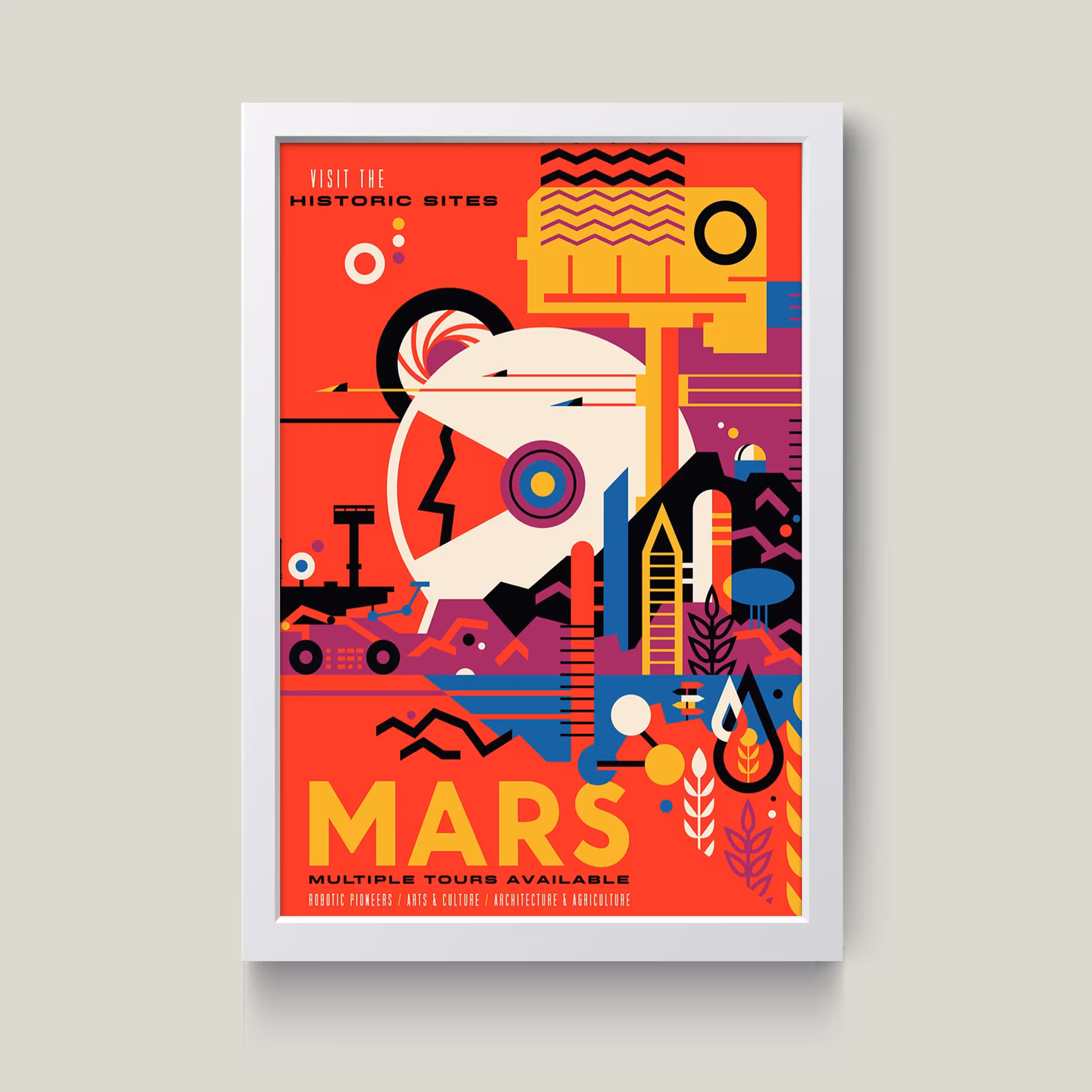 تابلو مدل مریخ MARS کدS0116-w