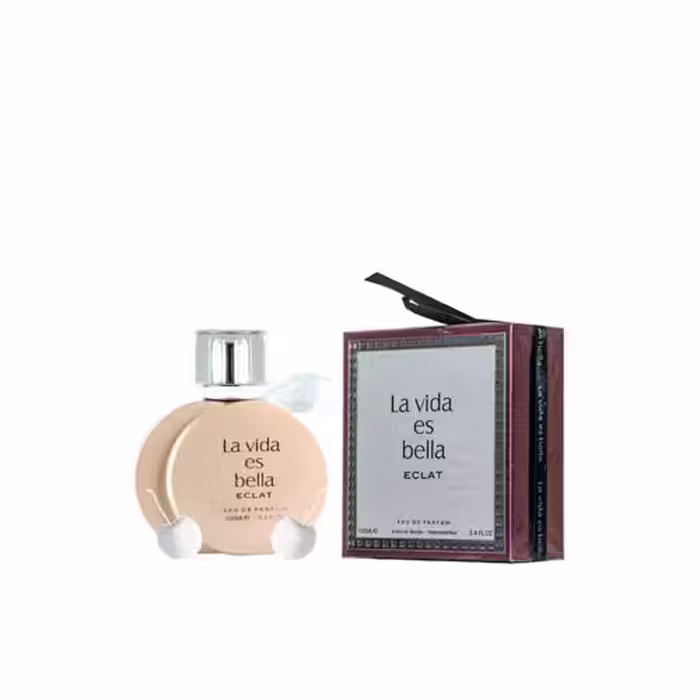 عطر ادکلن زنانه لانکوم لا ویه است بله له اکلت فراگرنس ورد لا ویدا اس بلا اکلت (Fragrance World La Vida Es Bella Eclat / Lancome La Vie est Belle L’Éclat)