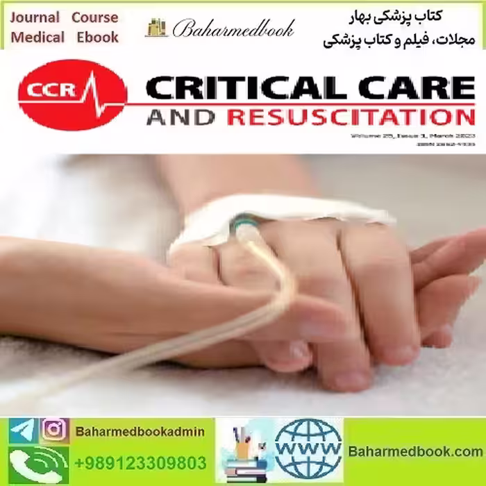 Critical Care and Resuscitation Volume 26 Issue 1 2024 TRU