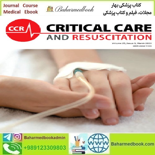 Critical Care and Resuscitation Volume 26 Issue 1 2024 TRU