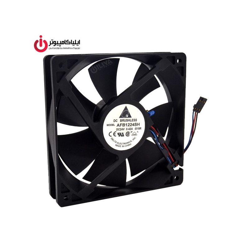 فن خنک کننده 12*12 دلتا مدل AFB1224SH با موتور Brushless و قطر 25 سانتیمتر