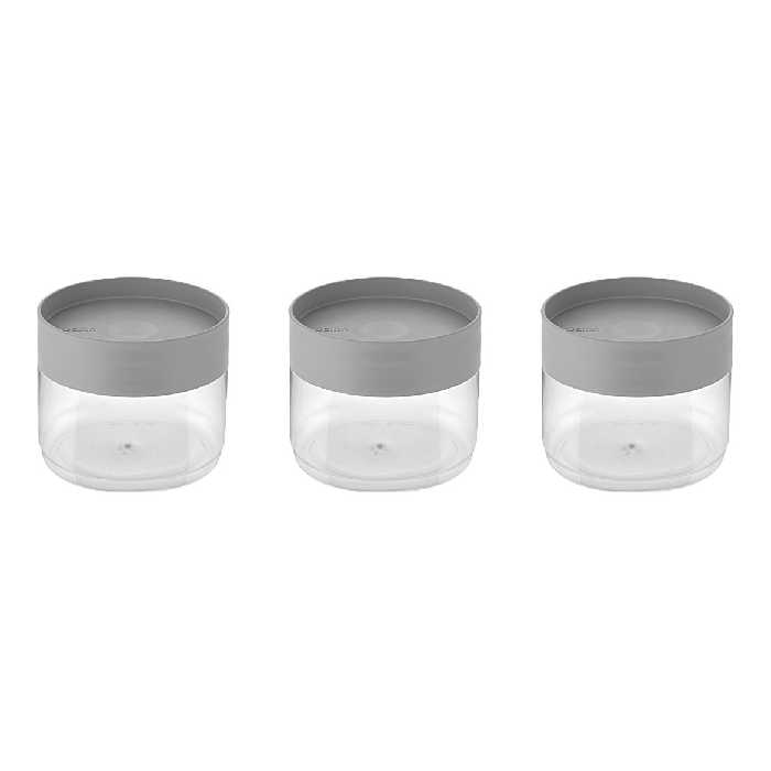 بانکه ظرف حبوبات زیباسازان مدل پت ظرفیت 600 میل مجموعه 3 عددی