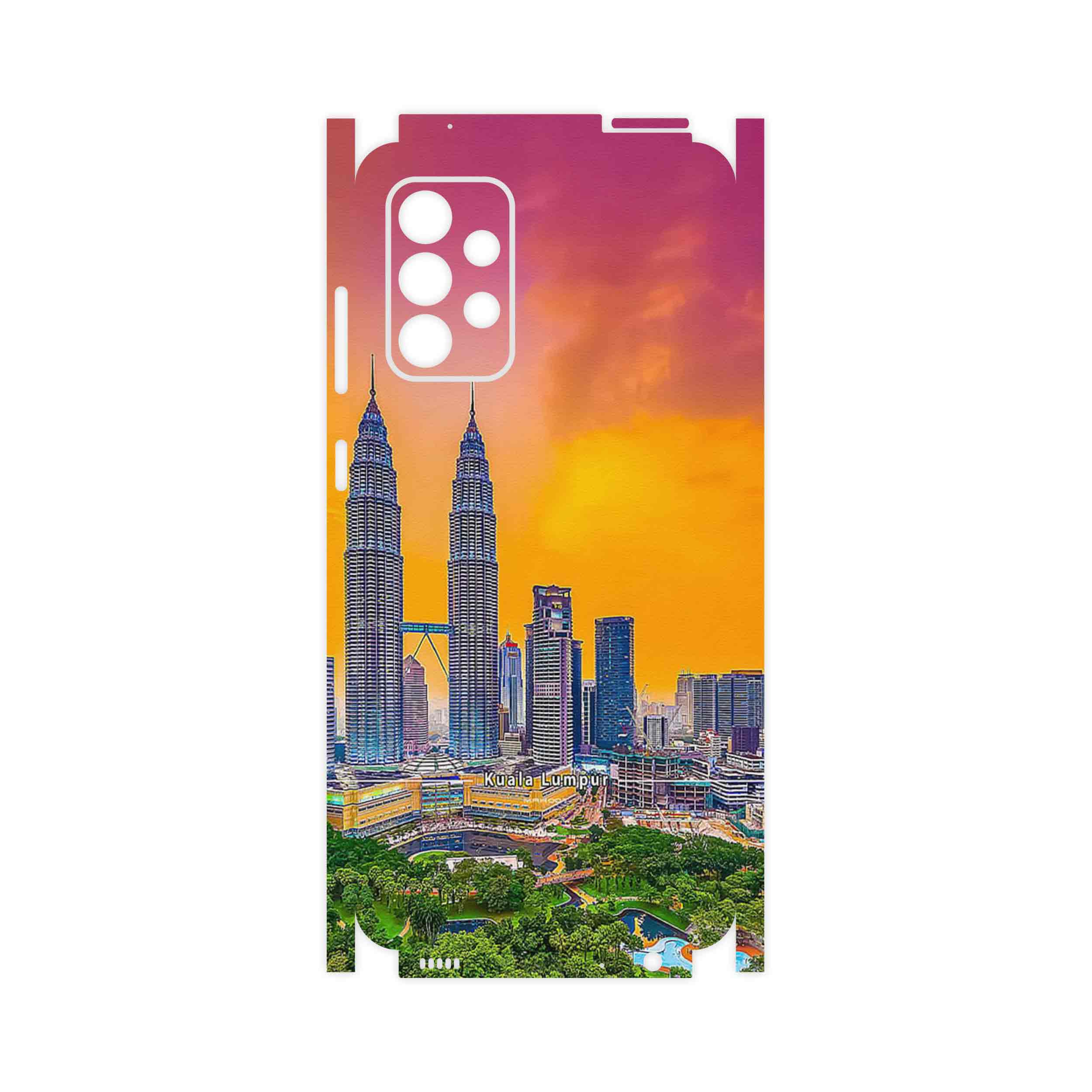 برچسب پوششی ماهوت مدل City of Kuala Lumpur-FullSkin مناسب برای گوشی موبایل سامسونگ Galaxy A72