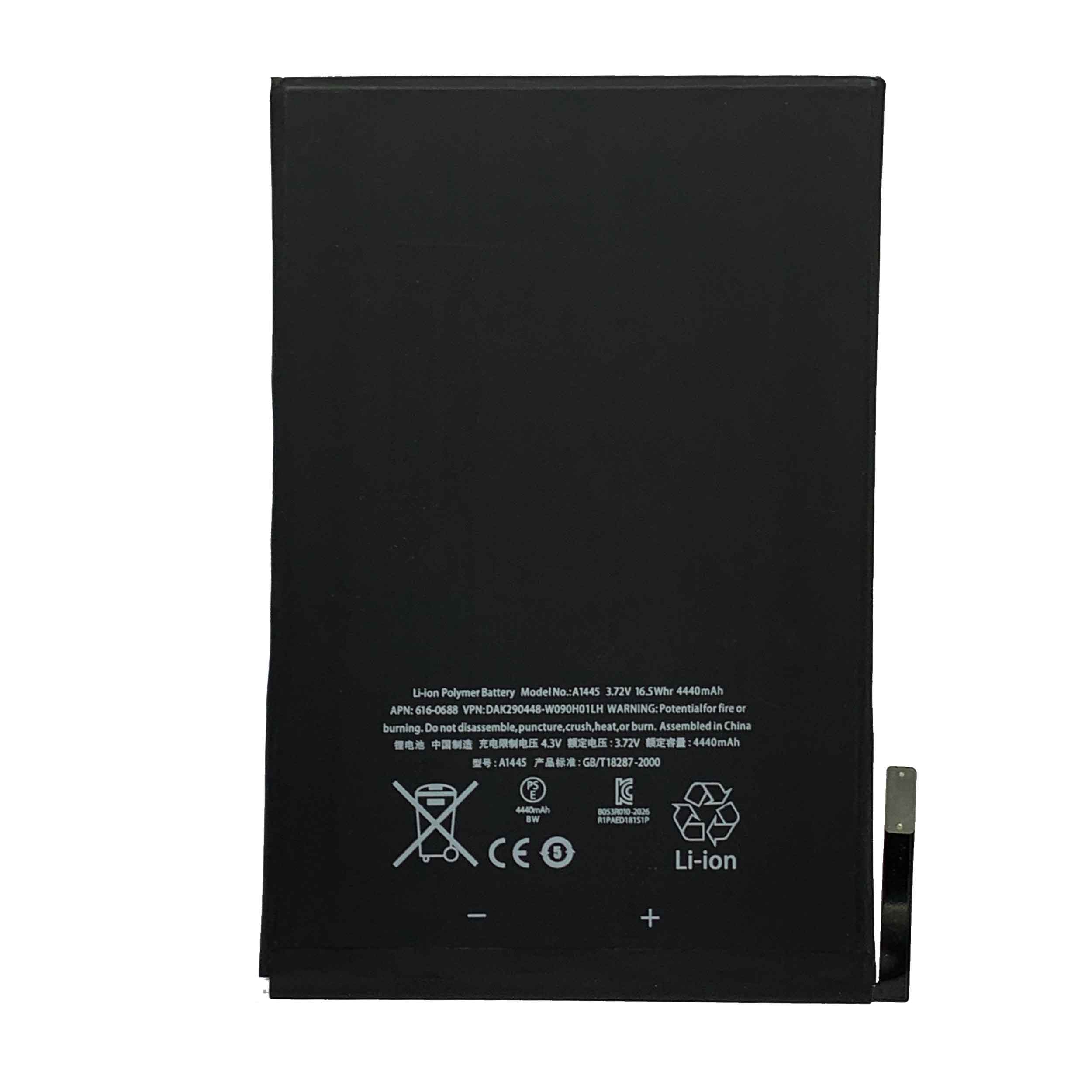 باتری تبلت مدل 001 ظرفیت 4440 میلی آمپر ساعت مناسب برای تبلت اپل Ipad mini 1 A1432 / A1454 / A1455