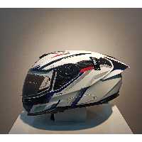 کلاه کاسکت موتورسیکلت مشکی Gridline سفید Blue Cleetmet Sx100R ننکس Nexx
