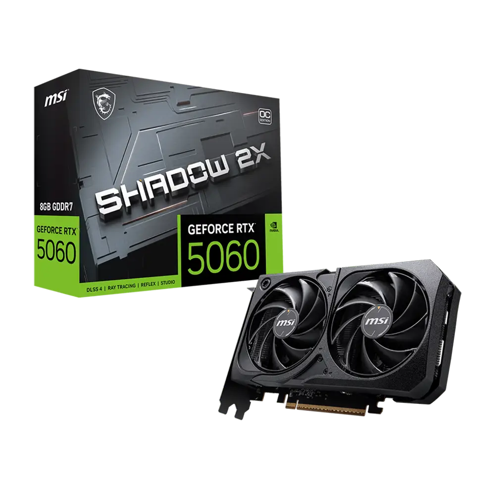 کارت گرافیک ام اس آی مدل GeForce RTX 5060  8G SHADOW 2X OC