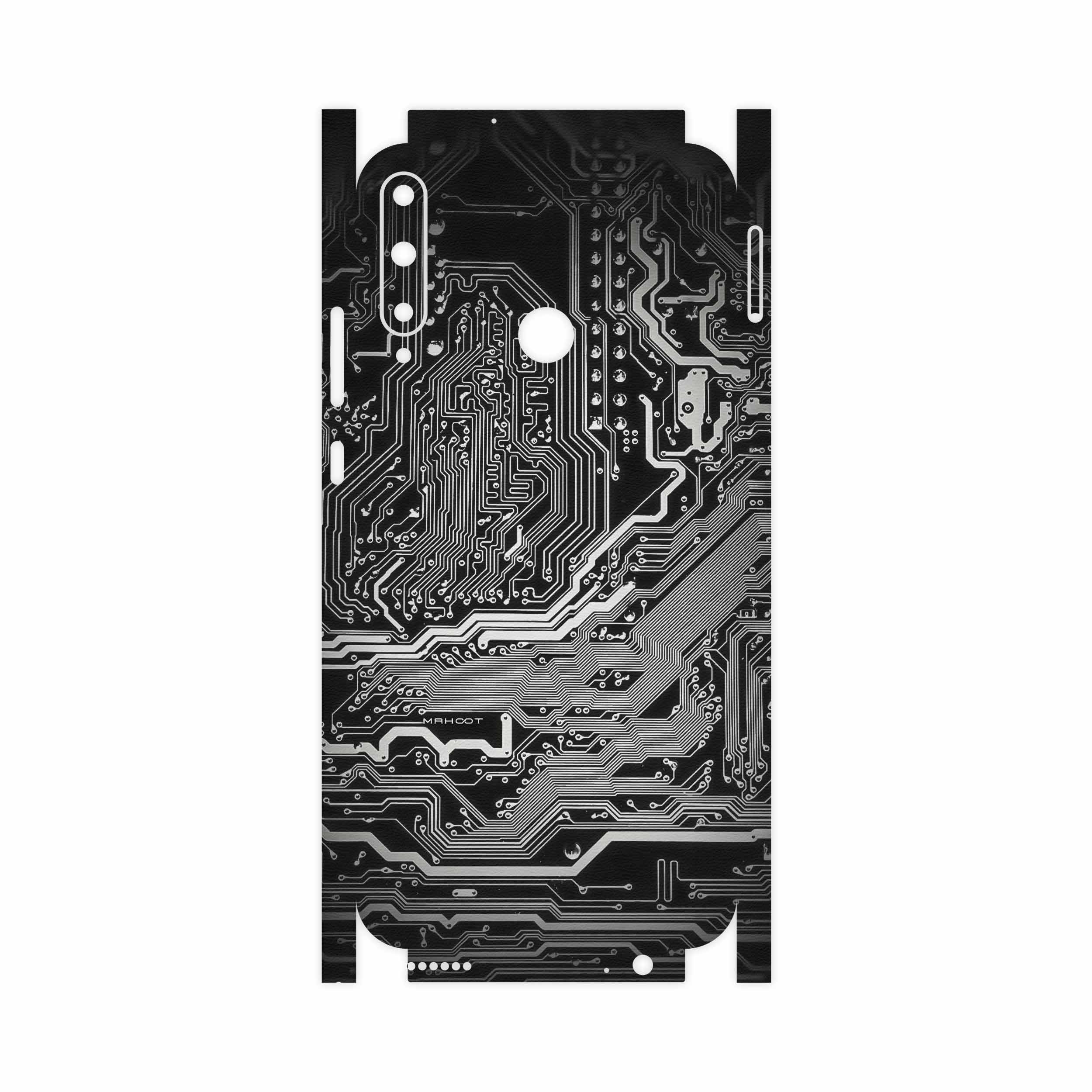 برچسب پوششی ماهوت مدل Black Printed Circuit Board-FullSkin مناسب برای گوشی موبایل هوآوی Y7p