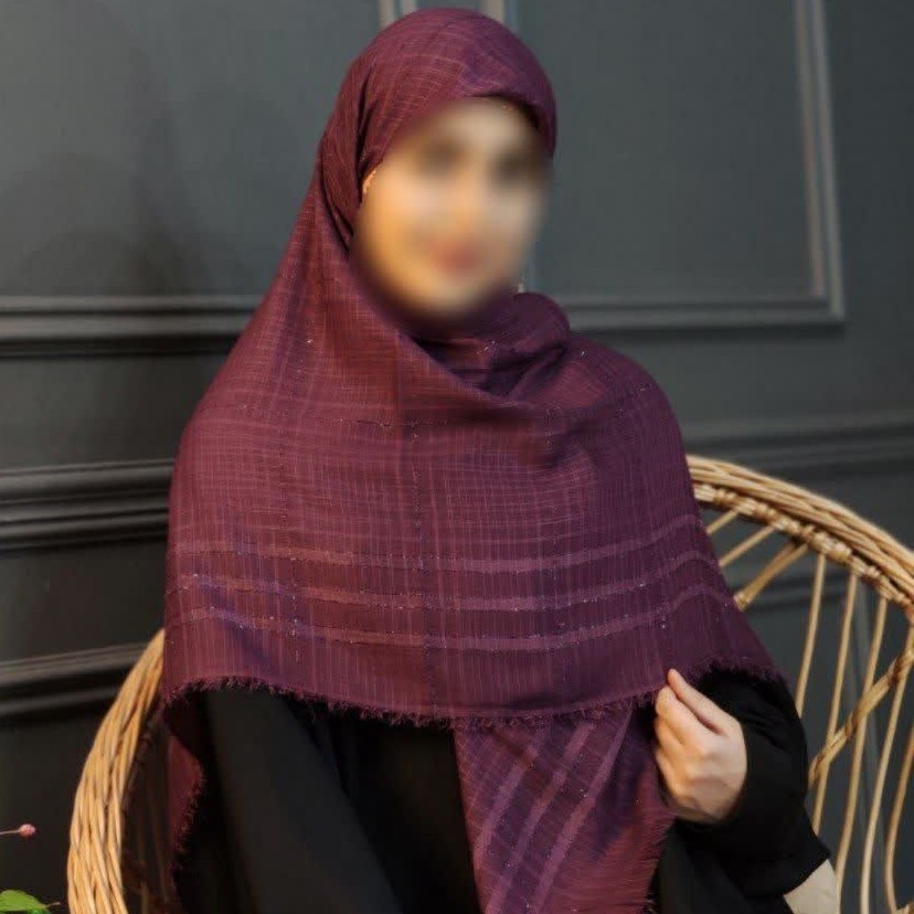 روسری نخی لمه دار،رنگ متنوع